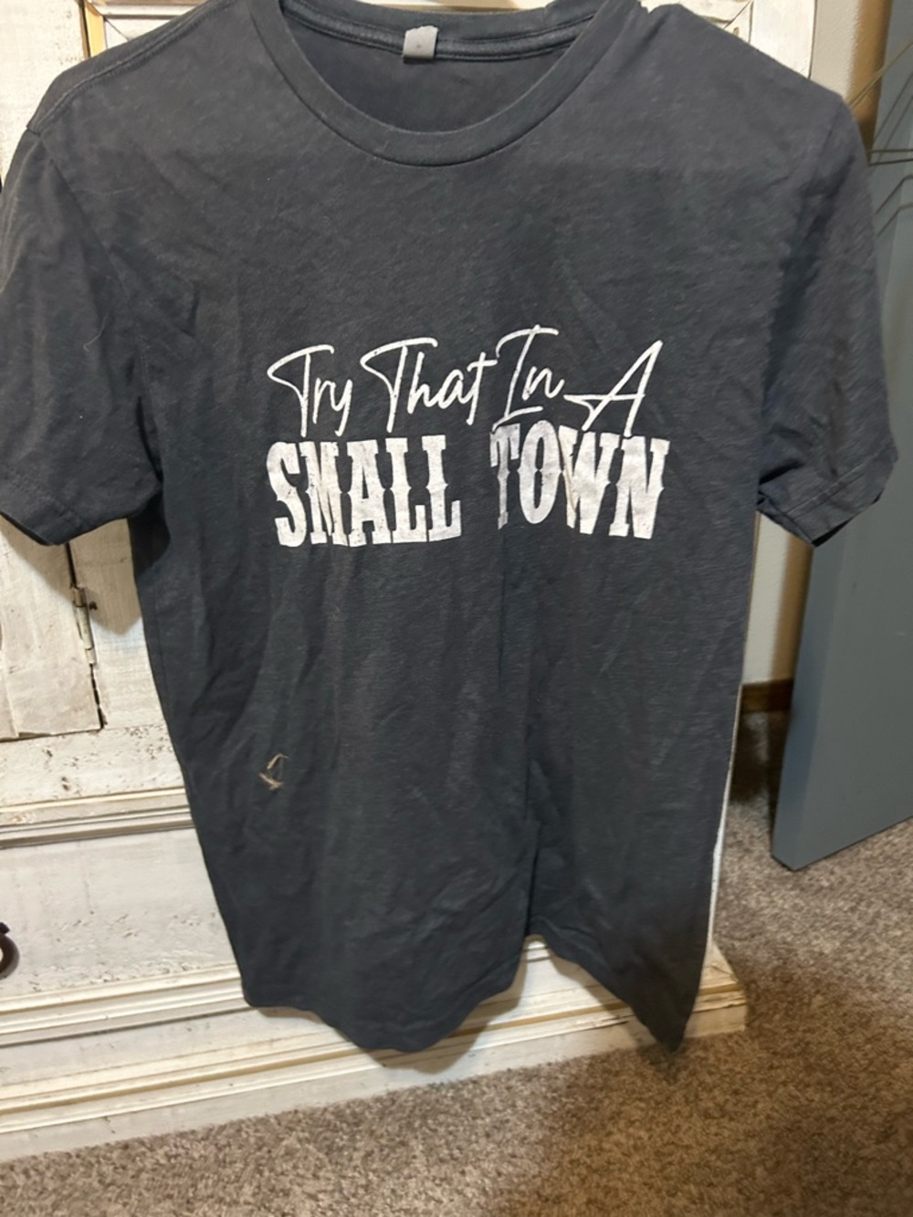 Try That In A Small Town Graphic Tee - Black